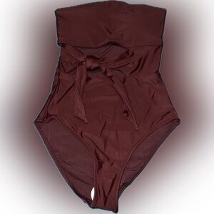 Women’s Aerie Burgundy One-Piece Cut Out Swimsuit - XXS